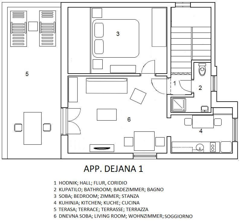 Apartments Dejana Štinjan Eksteriør bilde